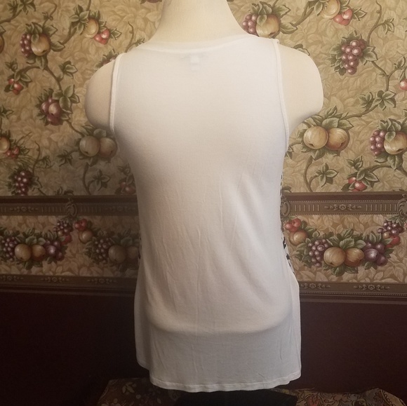 Express Sequin Striped Leopard Print Tank Top sz M - Picture 3 of 8